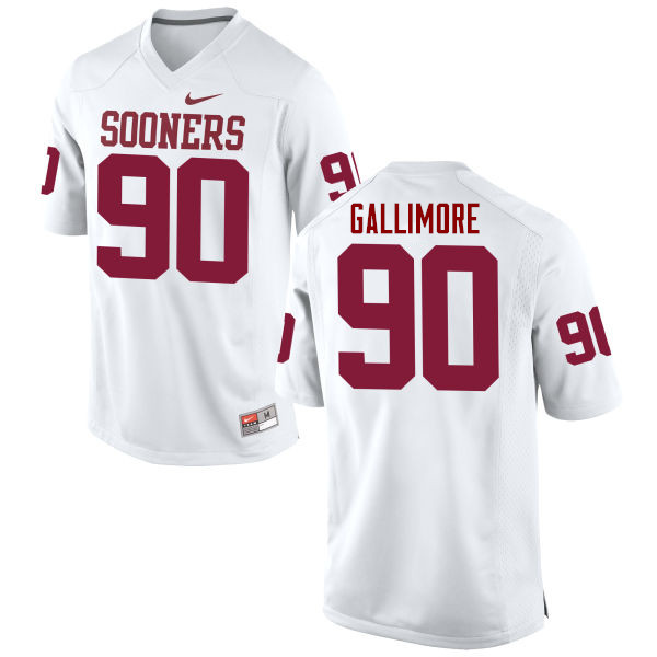 Oklahoma Sooners #90 Neville Gallimore College Football Jerseys Game-White